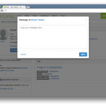 Message box in User profile