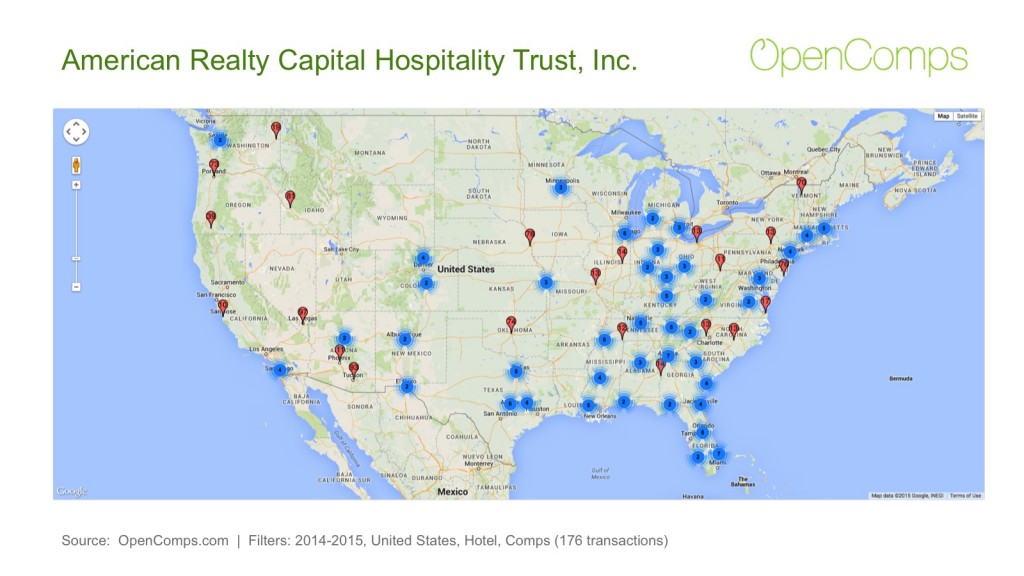 ARC Hospitality 2014-2015 Map